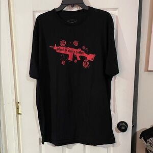 Grunt Style Black Tee with "Want to play a game?" Red Graphic. Size XXL